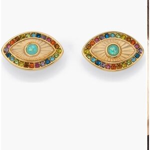 New Kurt Geiger London Rainbow Eye Stud Earrings 🌈